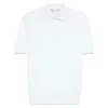 Brunello Cucinelli Fine-knit Polo Shirt In White