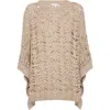 Brunello Cucinelli Open-knit Lightweight Top With Wide Sleeves