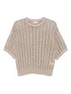 Brunello Cucinelli Crew Neck Short Sleeve Sweater