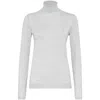 Brunello Cucinelli Cashmere-silk Glitter Turtleneck Sweater In Gray