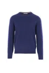 Brunello Cucinelli Relaxed Fit Blue Cashmere Sweater In Blue