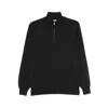 Brunello Cucinelli Cashmere High-neck Sweater In Black