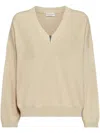 Brunello Cucinelli Beige Cotton Sweater