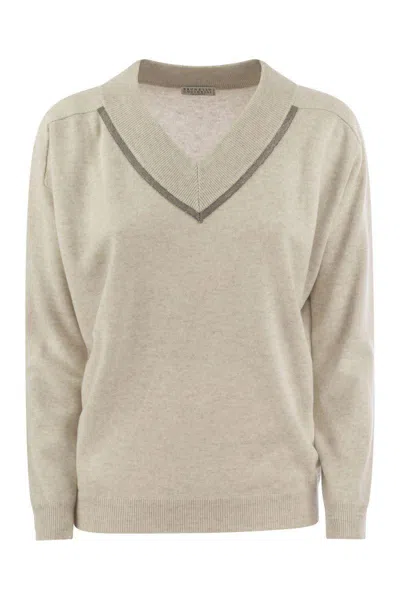 Brunello Cucinelli Sweaters In Neutral