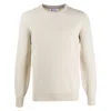 Brunello Cucinelli Crew Neck Cashmere Sweater With Ribbed Cuffs
