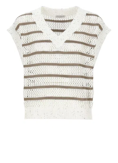 Brunello Cucinelli Sweaters In Beige