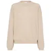 Brunello Cucinelli Ribbed Sweater In Beige