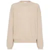 Brunello Cucinelli Ribbed Sweater In Beige