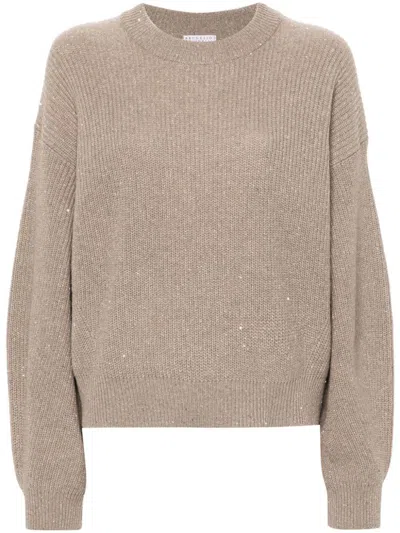 BRUNELLO CUCINELLI BRUNELLO CUCINELLI WOOL CREWNECK JUMPER