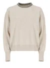 Brunello Cucinelli Monili-detail Sweater In Beige