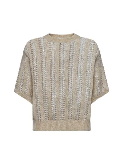 Brunello Cucinelli Jumper In Beige