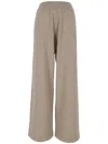 Brunello Cucinelli Ribbed Lurex Pants Elasticized Waistband In Gray