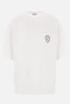 Brunello Cucinelli Logo-embroidered T-shirt In Beige