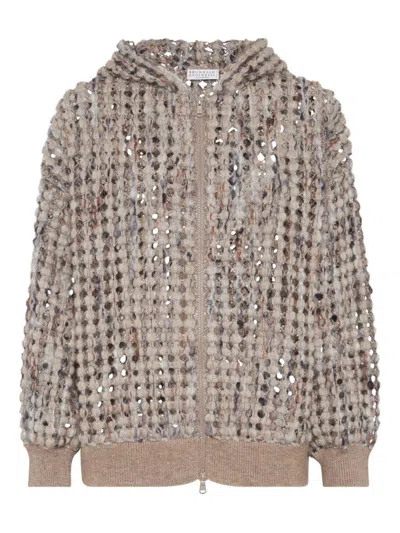 BRUNELLO CUCINELLI BRUNELLO CUCINELLI SWEATERS BEIGE
