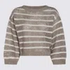 Brunello Cucinelli Sweaters Beige Freddo In Brown