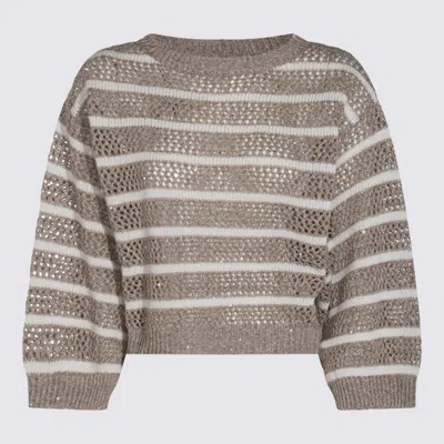 Brunello Cucinelli Sweaters Beige Freddo In Brown