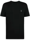 Brunello Cucinelli Cotton Jersey Crew Neck T-shirt With Logo In Black