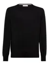 Brunello Cucinelli Cashmere V-neck Sweater In Black