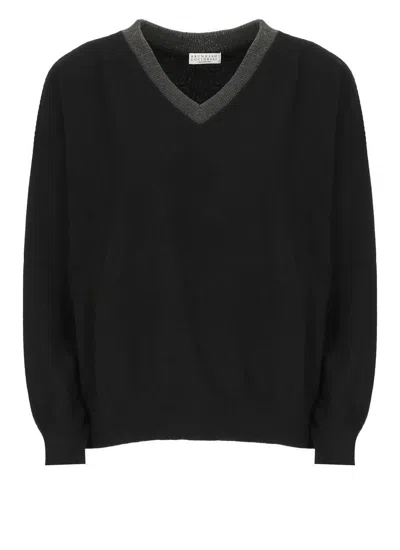 Brunello Cucinelli Sweaters In Black