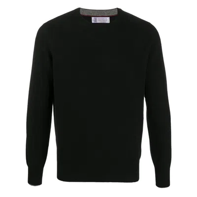 Brunello Cucinelli Cashmere Sweaters In Black
