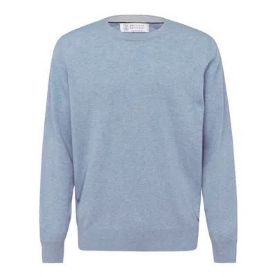 Brunello Cucinelli Sweaters Blacks And Greys In Blue