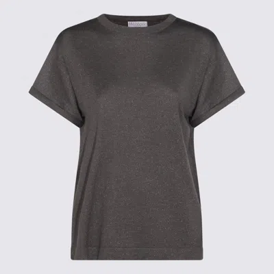 BRUNELLO CUCINELLI SWEATERS BLACKS AND GREYS