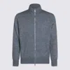 Brunello Cucinelli Long-sleeved Knitted Cardigan In Gray