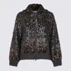 Brunello Cucinelli Mohair-blend Sequin-embellished Cardigan In Gray