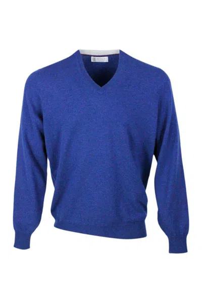 Brunello Cucinelli Sweater In Blue