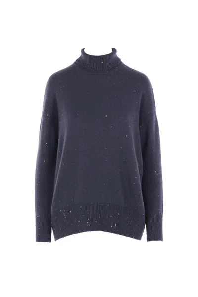 Brunello Cucinelli Sweaters In Blue