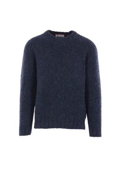 Brunello Cucinelli Sweaters In Blue