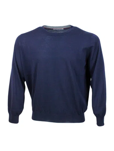 Brunello Cucinelli Sweaters In Blue