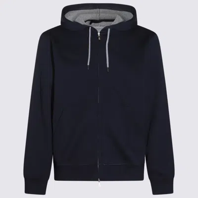 BRUNELLO CUCINELLI SWEATERS BLUE AND GREEN