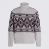 Brunello Cucinelli Geometric Jacquard Turtle Neck Pullover