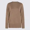 Brunello Cucinelli Knitwear With Long Sleeves Crewneck In Brown