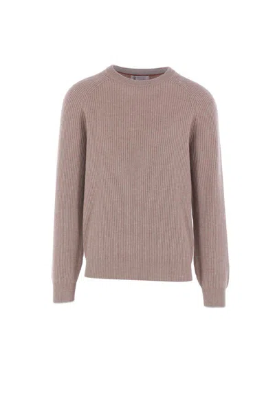 Brunello Cucinelli Sweaters In Brown