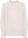Brunello Cucinelli English Rib Knit Sweater In Brown