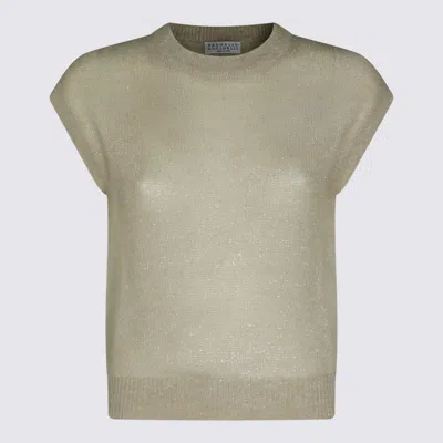 Brunello Cucinelli Sweaters Chiari E Naturali In Gray