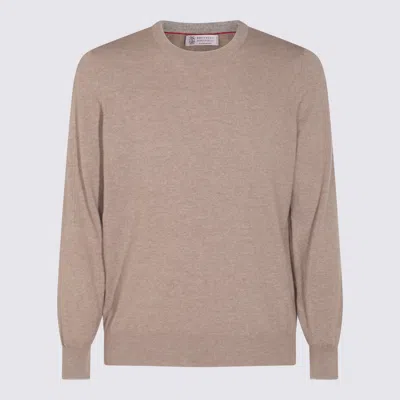 Brunello Cucinelli Sweaters Corteccia In Neutral