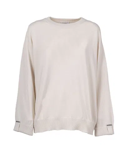 Brunello Cucinelli Sweaters Cream In Neutral