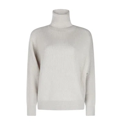 Brunello Cucinelli Sweaters Feather In White