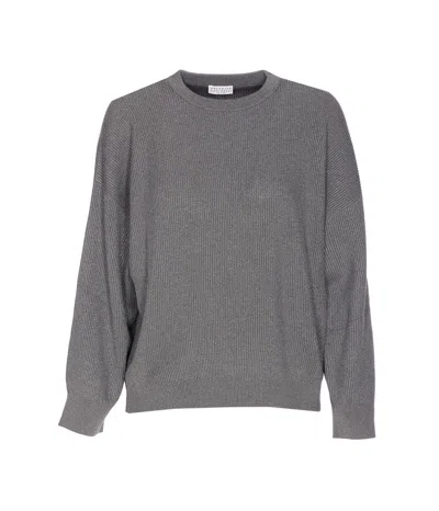 Brunello Cucinelli Sweaters In Gray