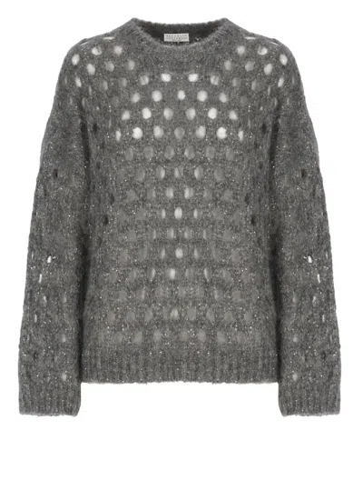 Brunello Cucinelli Sweaters In Gray