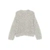 Brunello Cucinelli Open-knit Sweater In Gray