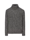 Brunello Cucinelli Man Turtleneck Grey Size 46 Cashmere In Gray