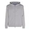 Brunello Cucinelli Leisure Zipped Sweatshirt In Grey