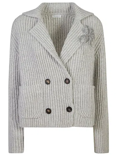 Brunello Cucinelli Sweaters In Grey