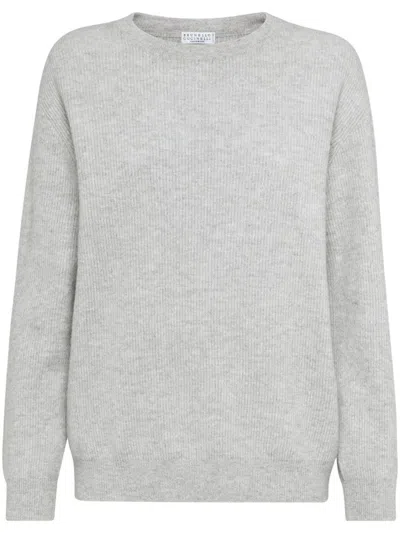 Brunello Cucinelli Sweaters In Grey