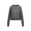 Brunello Cucinelli Women's Mohair Lame Sweater In Grey