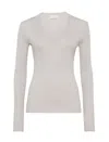 Brunello Cucinelli Light Grey Cashmere In Gray